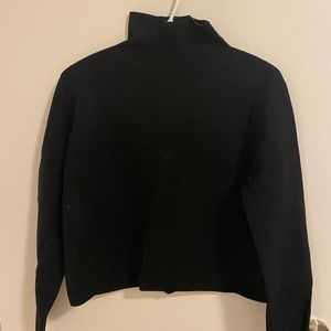 And other stories black cropped turtleneck (thick knit)